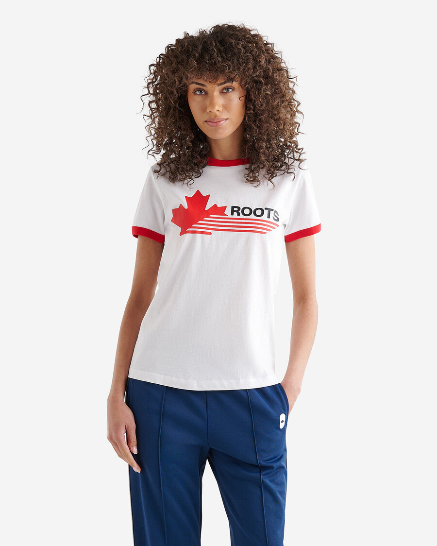 camiseta ringer de northern athletics para mujer
