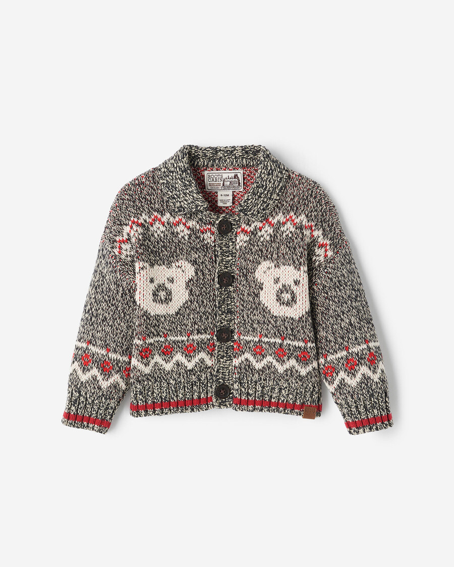 cárdigan fair isle para bebé