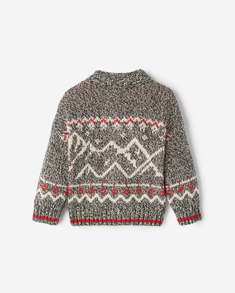 cárdigan fair isle para bebé