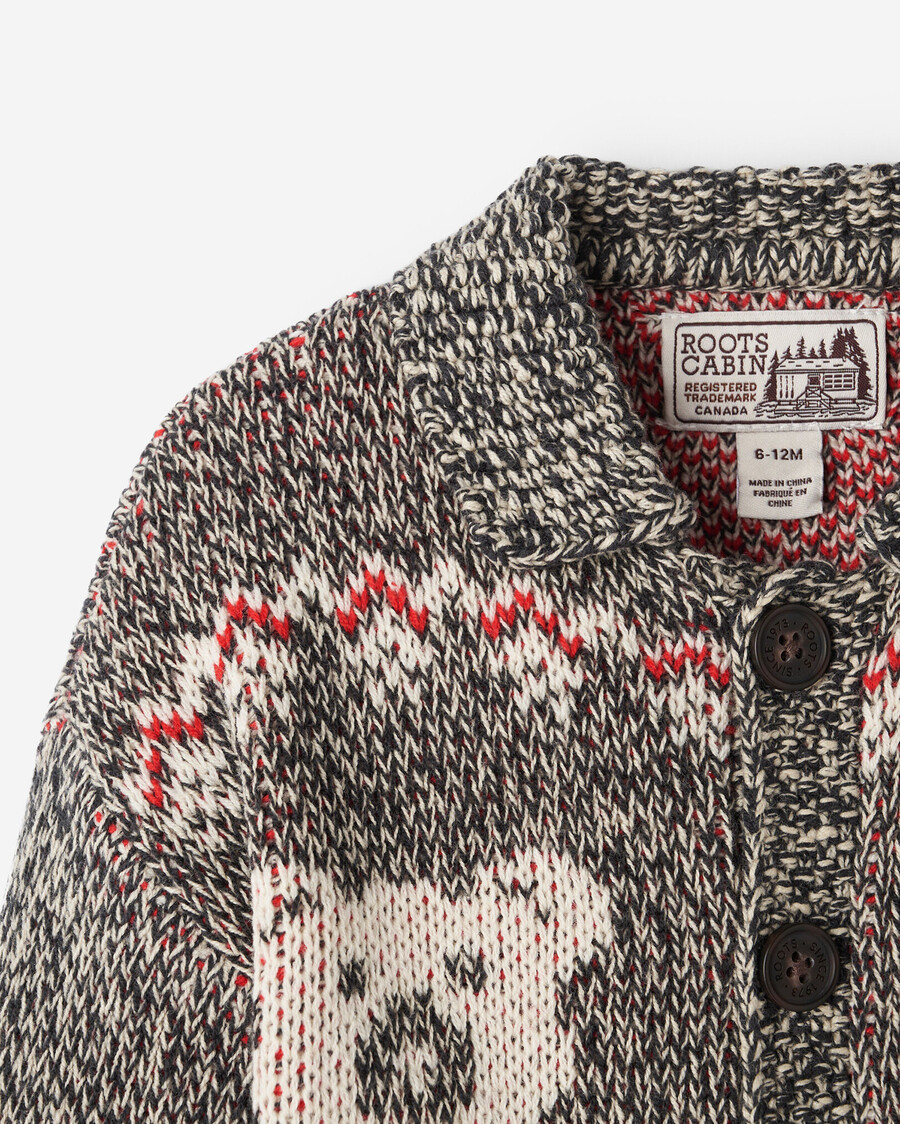 cárdigan fair isle para bebé