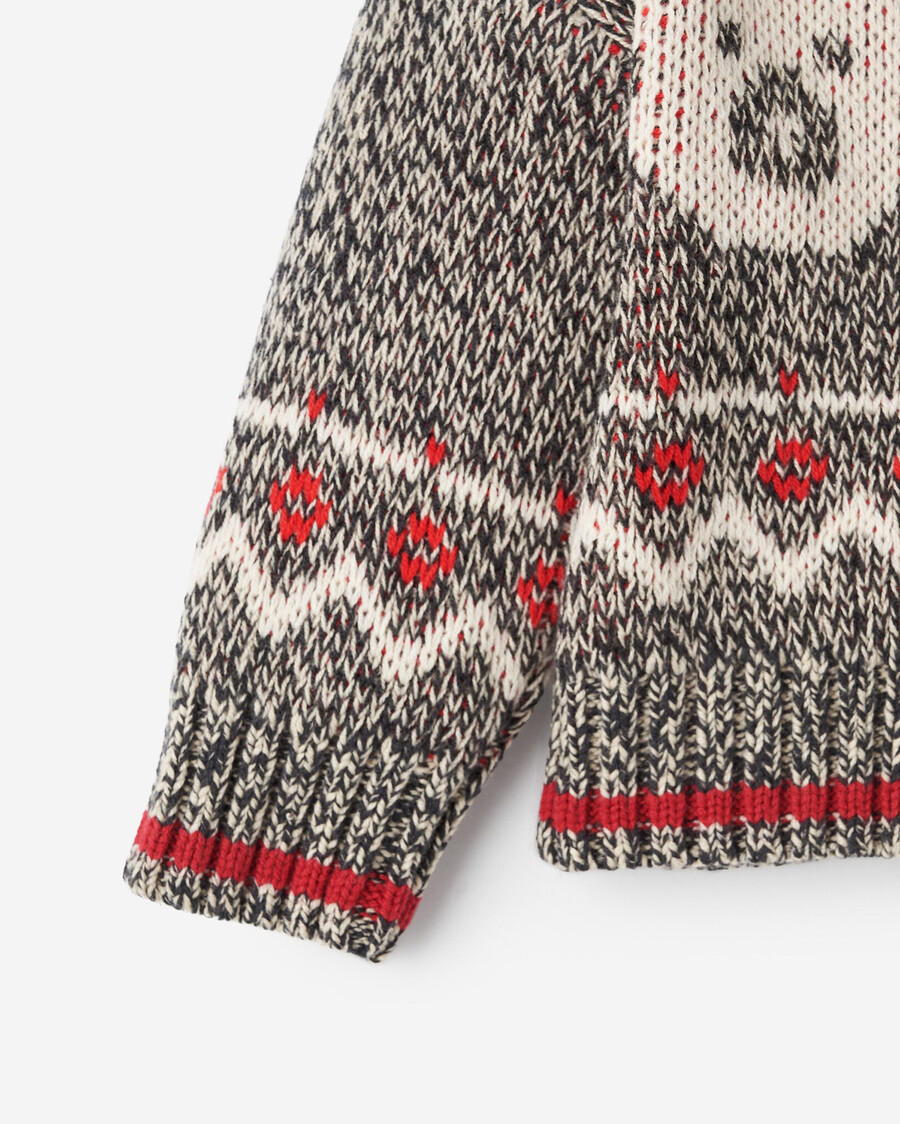 cárdigan fair isle para bebé