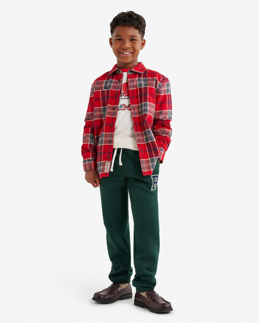 camisa tidings a cuadros para niños