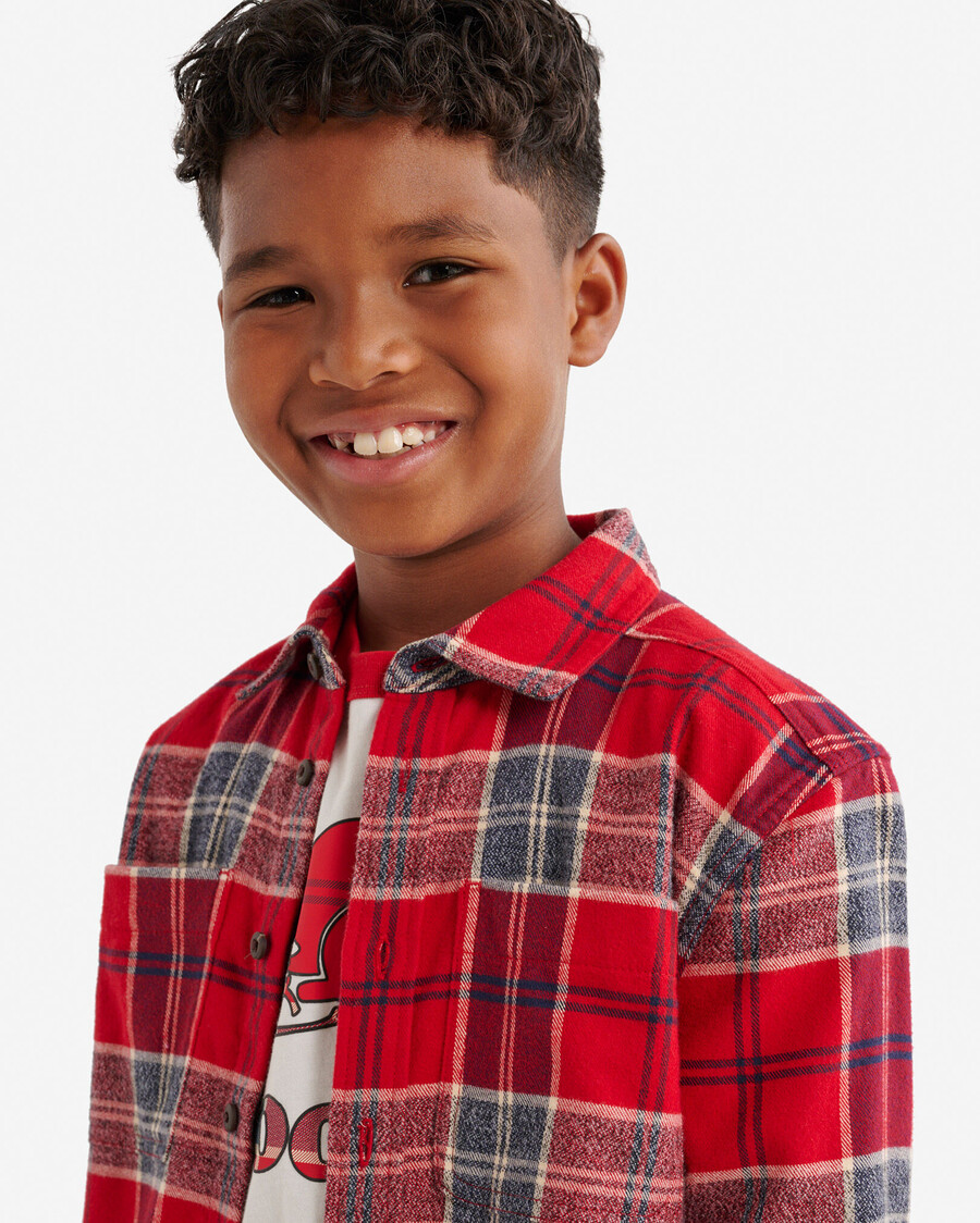 camisa tidings a cuadros para niños
