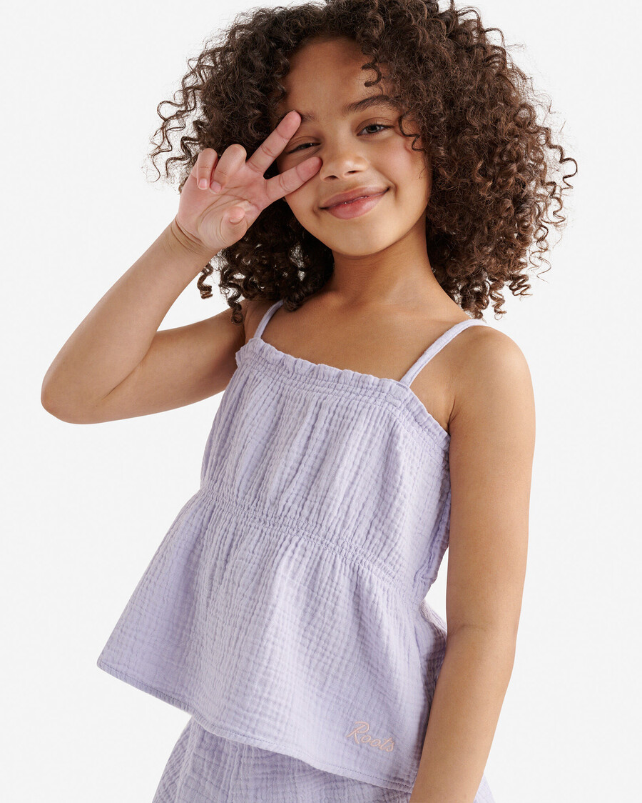 camisola corta isla para niñas