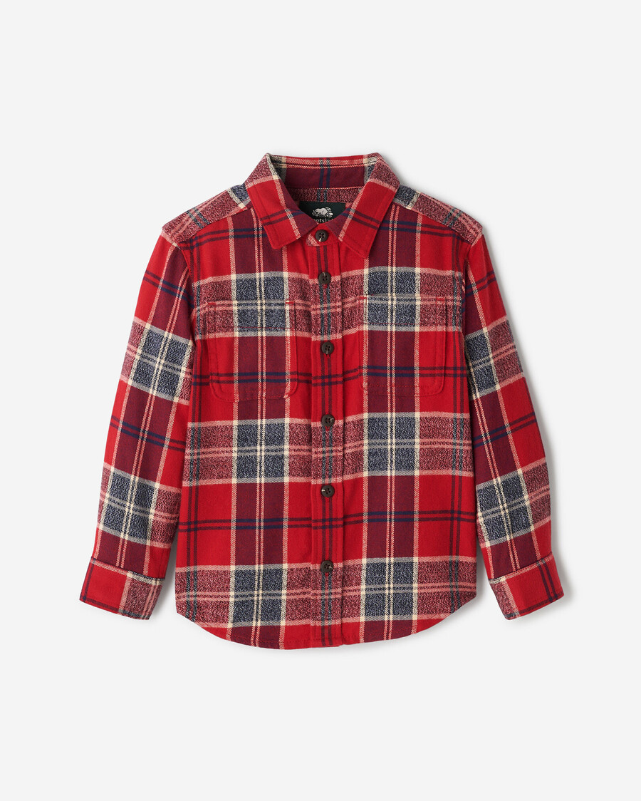camisa tidings a cuadros para niños pequeños