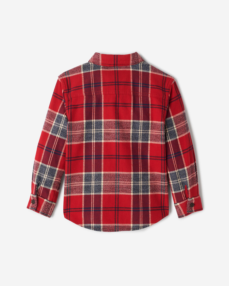 camisa tidings a cuadros para niños pequeños
