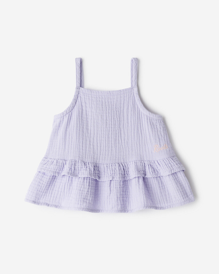 top peplum isla para niñas pequeñas