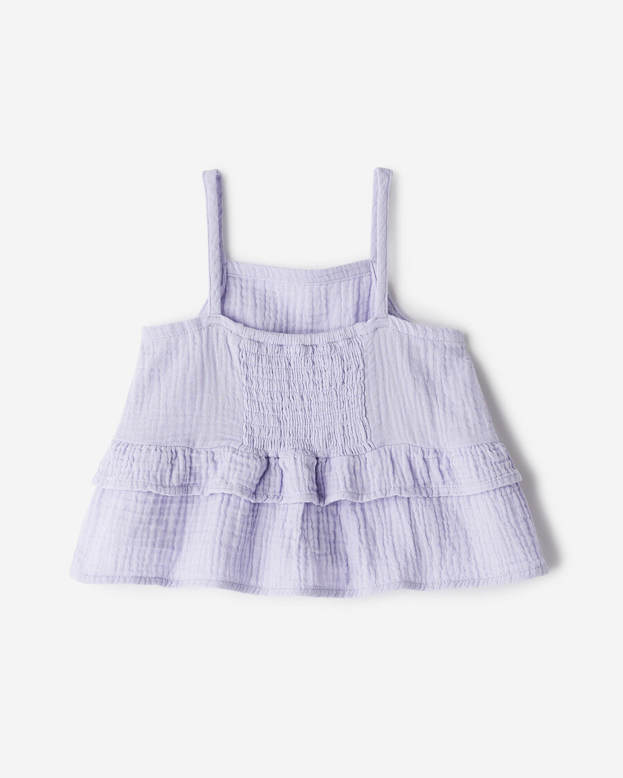 top peplum isla para niñas pequeñas