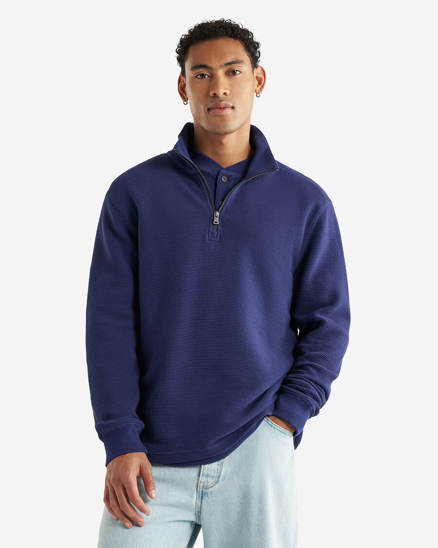 thompson double knit half zip