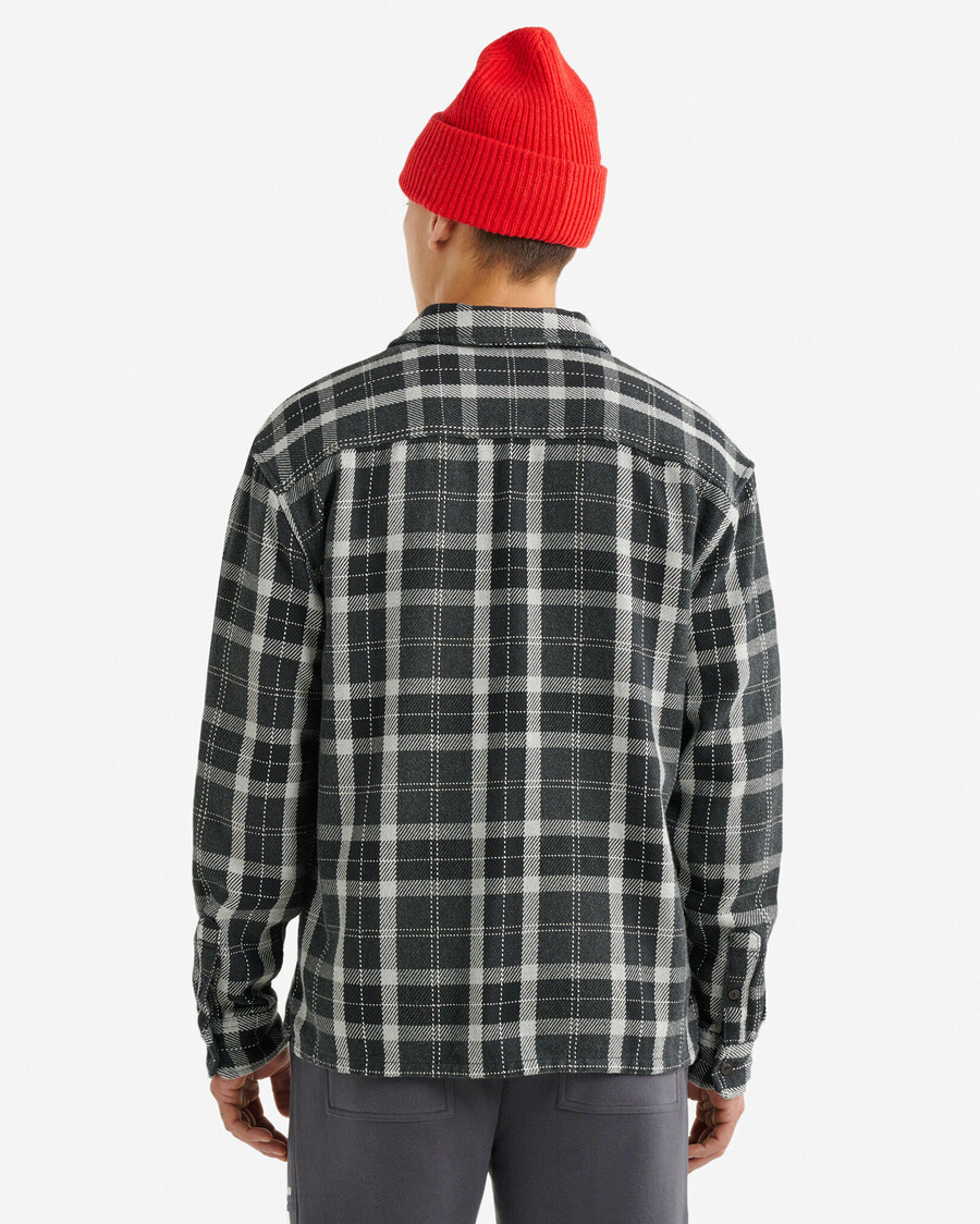camisa relajada de sarga de ciprés