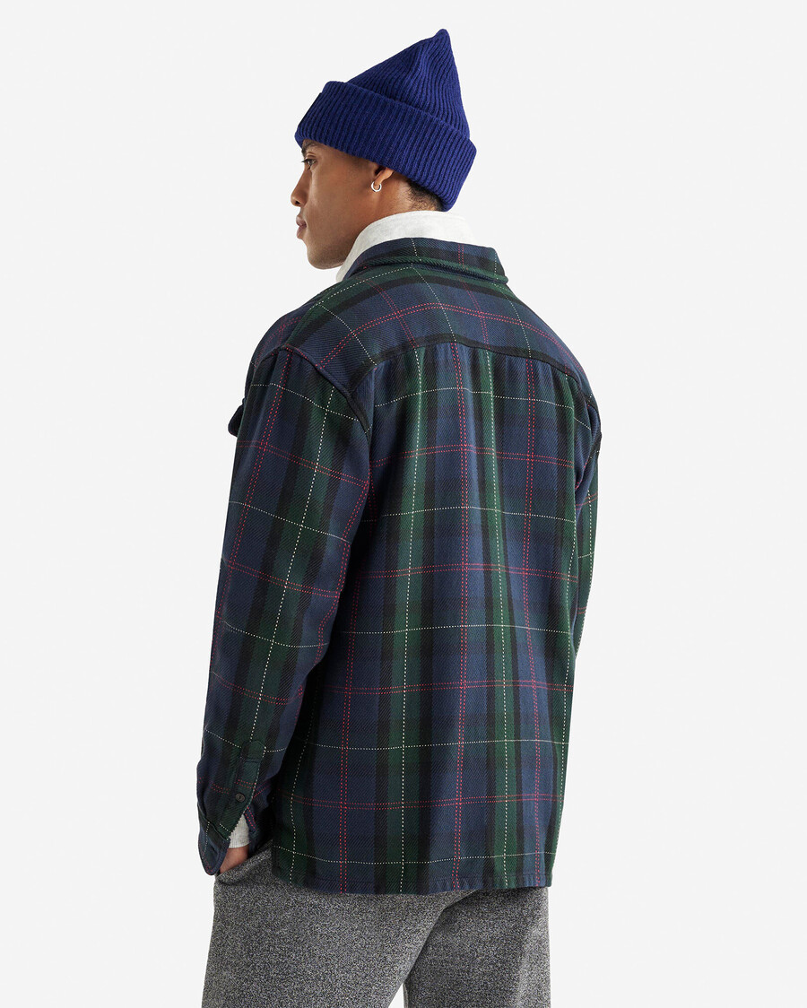 camisa relajada de sarga de ciprés