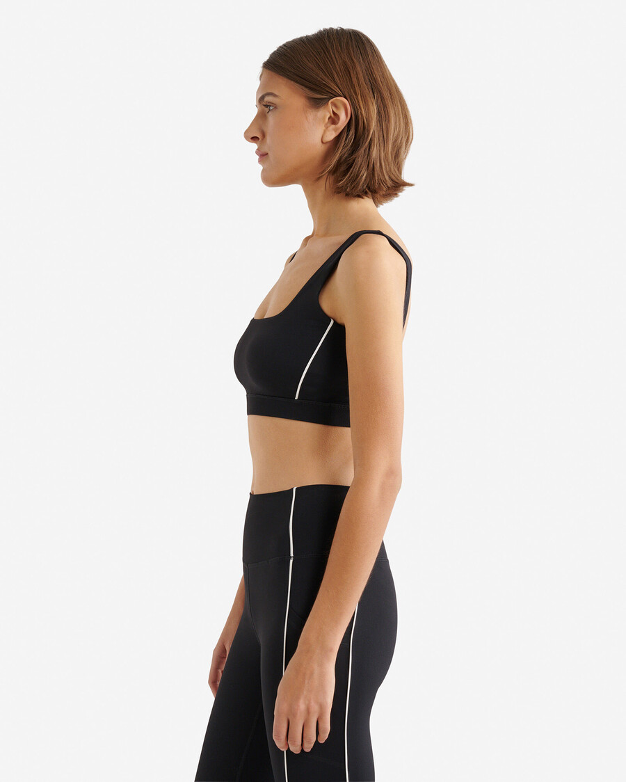 sujetador deportivo elástico con ribetes restore