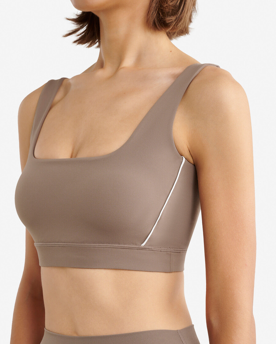 sujetador deportivo elástico con ribetes restore