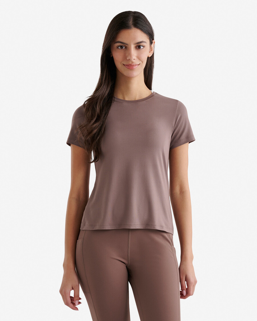 camiseta de manga corta renew knit