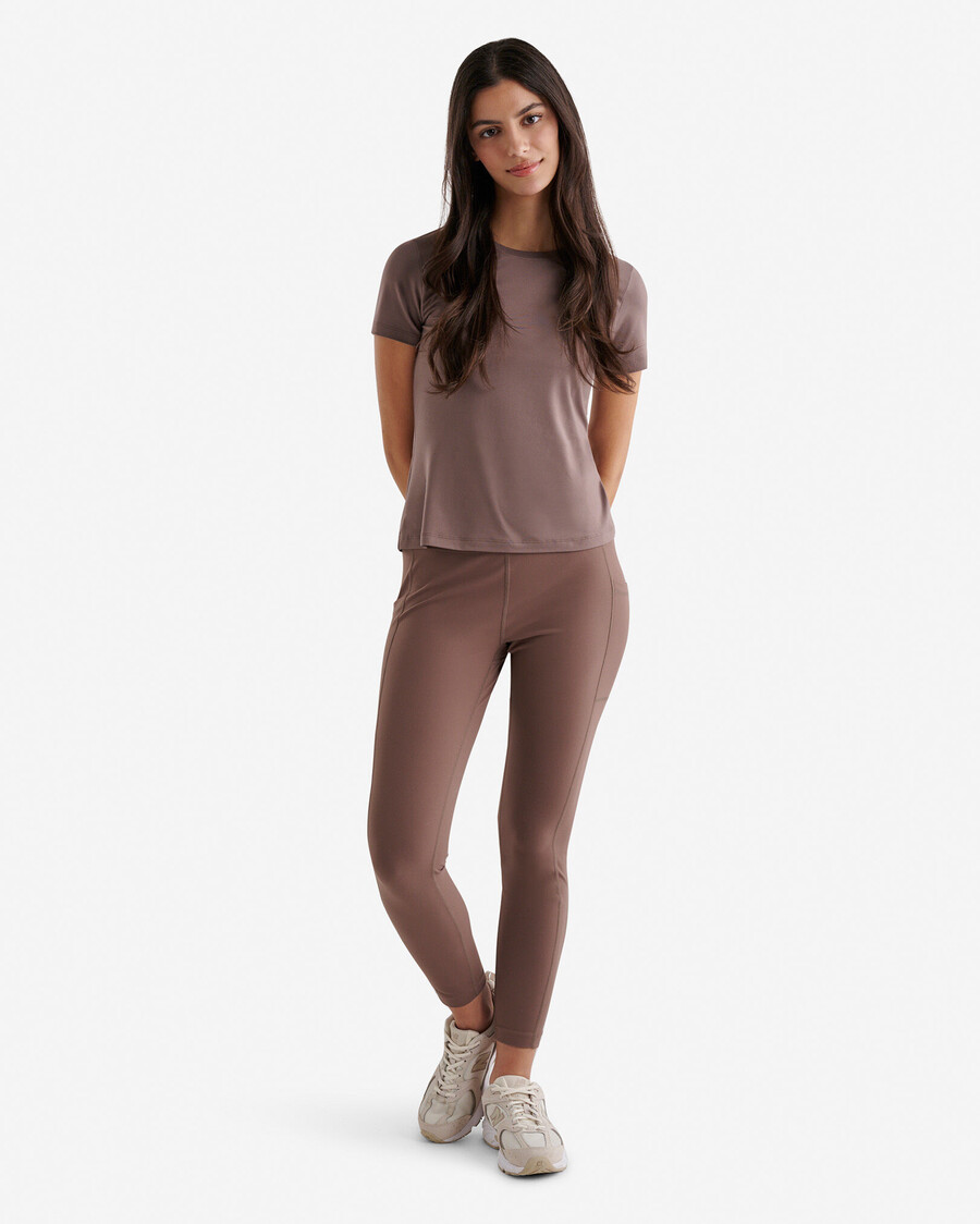 camiseta de manga corta renew knit