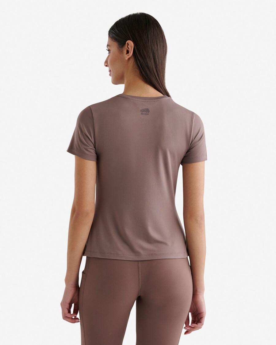 camiseta de manga corta renew knit
