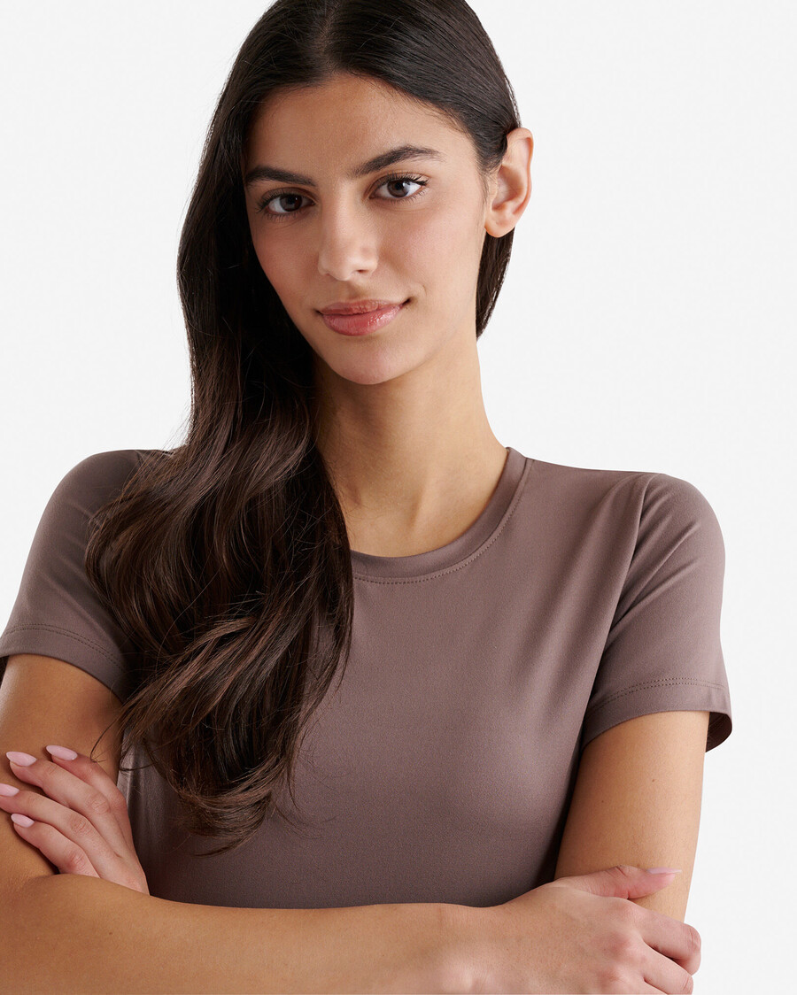 camiseta de manga corta renew knit