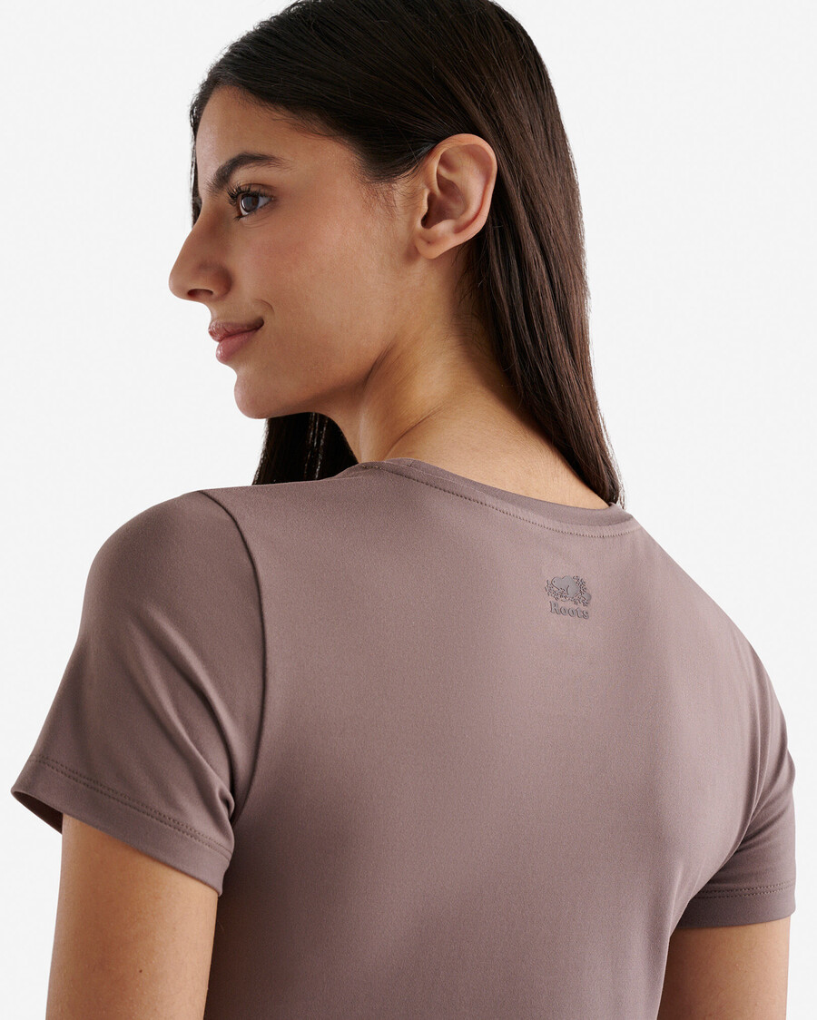 camiseta de manga corta renew knit