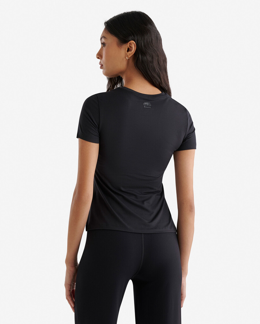 camiseta de manga corta renew knit