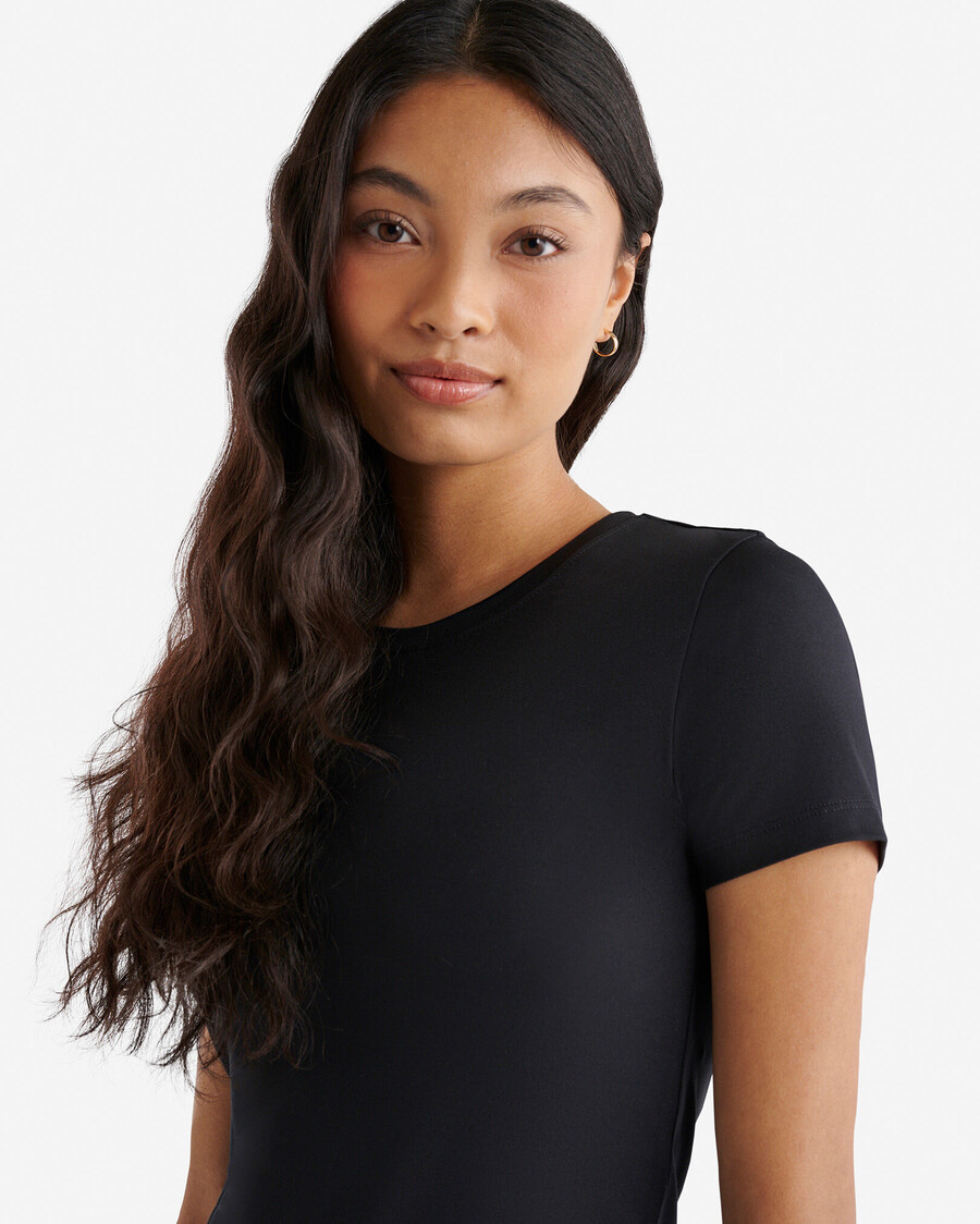 camiseta de manga corta renew knit