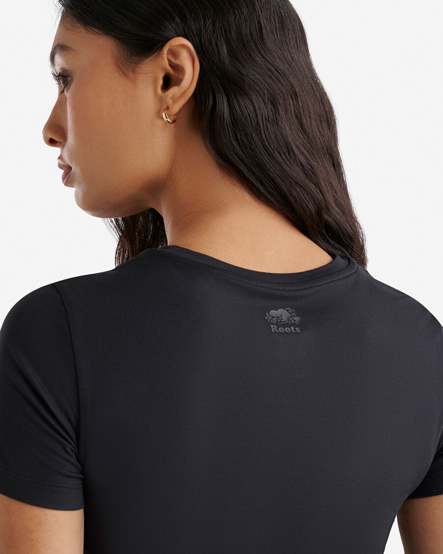 camiseta de manga corta renew knit
