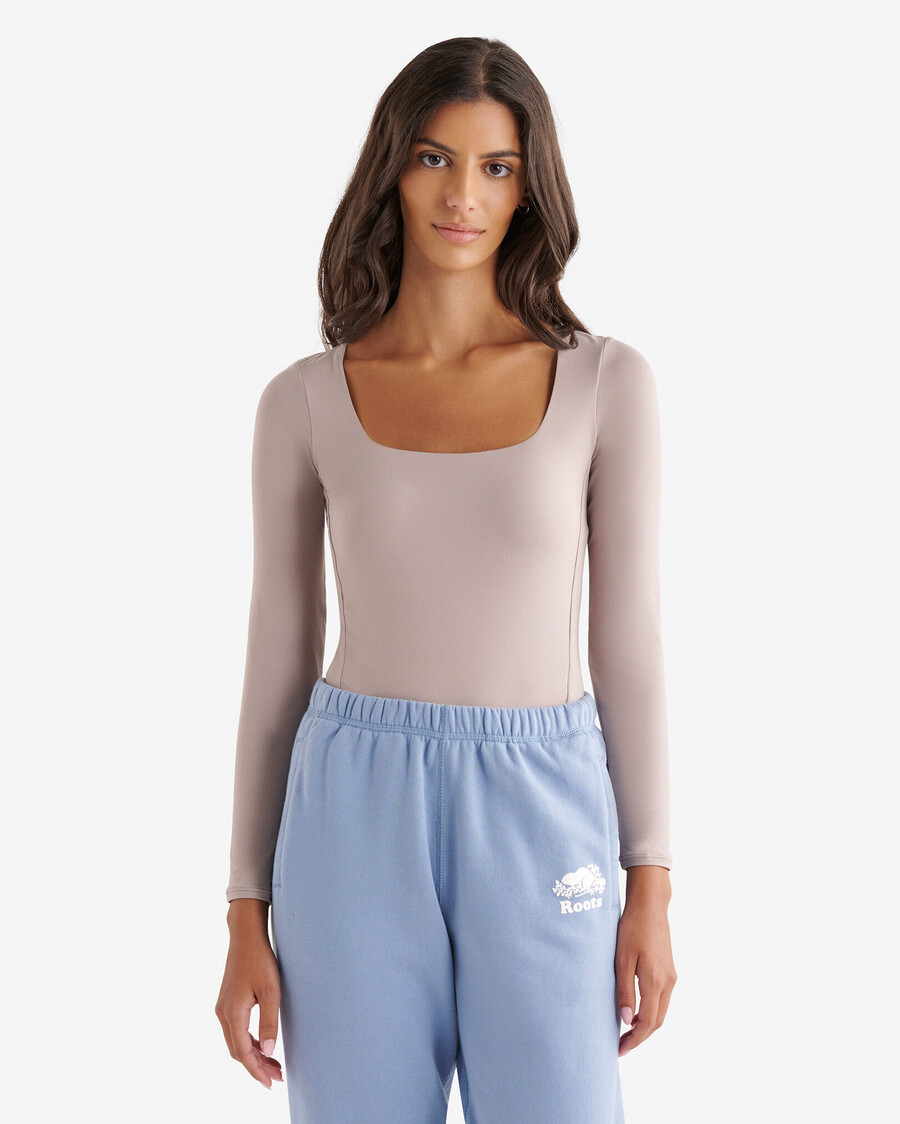 body de manga larga de punto renew