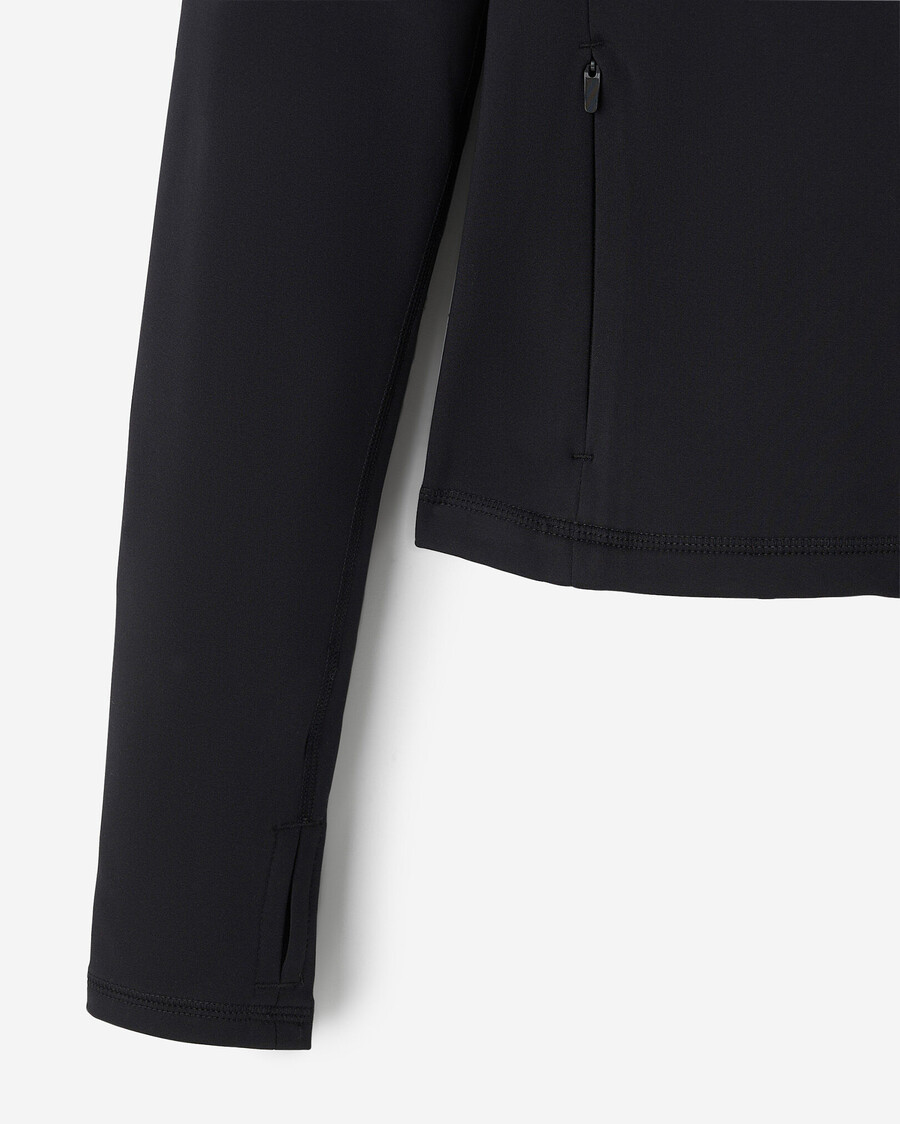 chaqueta activa cálida con cremallera completa