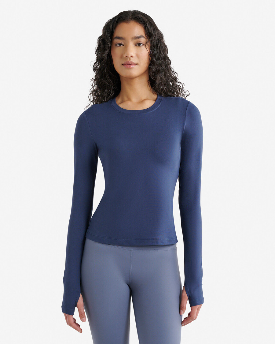 renew knit top de manga larga