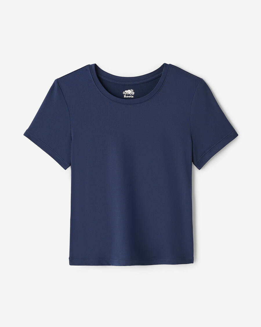 camiseta de manga corta renew knit