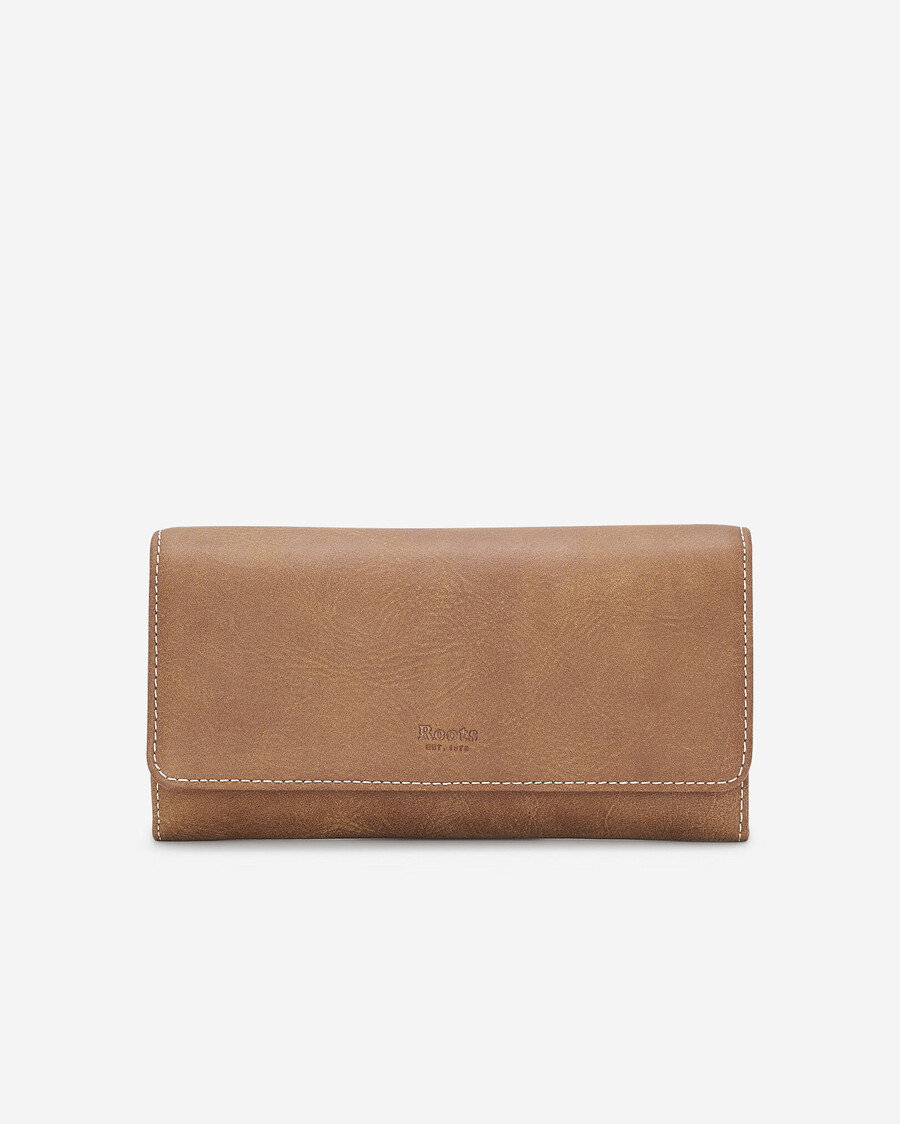 cartera de mano grande con chequera tribe