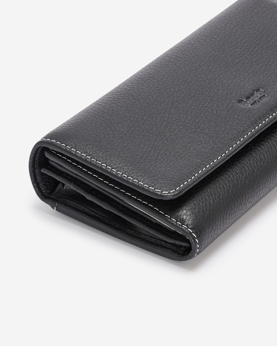 cartera de mano grande con forma de chequera prince