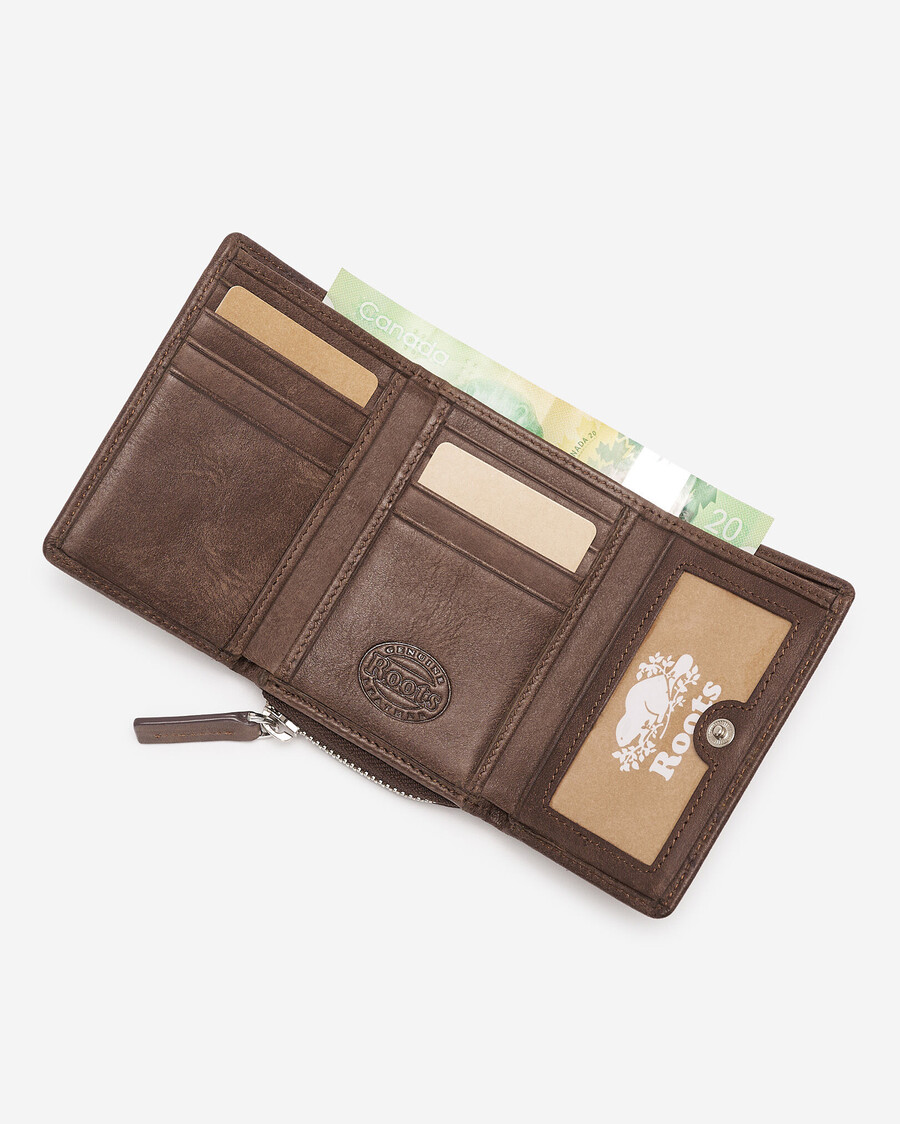 bolso de mano pequeño de tres pliegues tribe