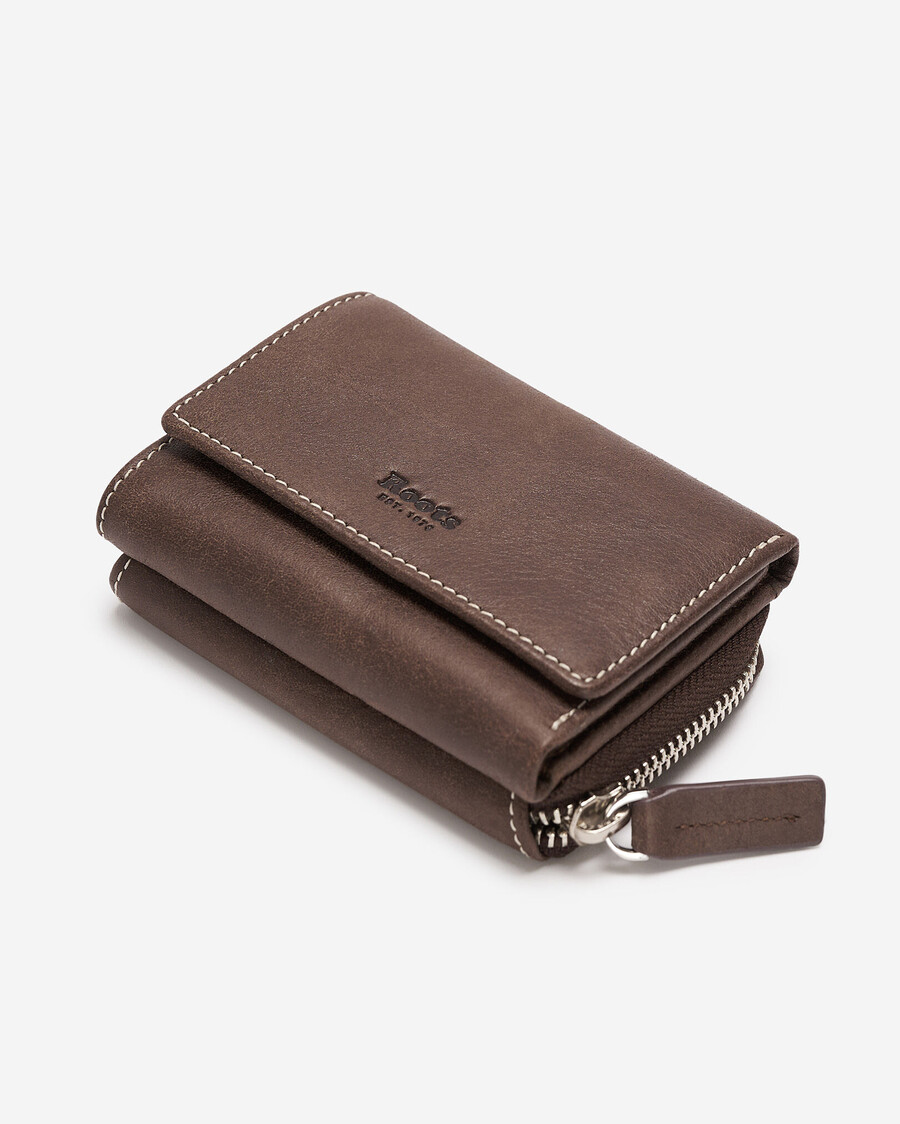 bolso de mano pequeño de tres pliegues tribe